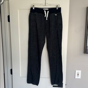 ABERCROMBIE & FITCH Black Jogger Pants with Drawstring